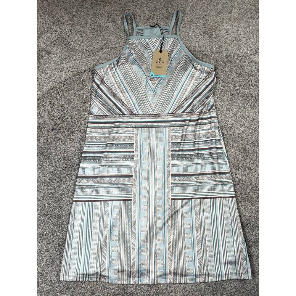 Prana Dress Womens XL Ardor Agave Lined Padded Athletic Beach Vacation Mini NEW